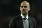 Pep Guardiola, durante un partido del Manchester City, el pasado mes de marzo en Mónaco.-ANDREW COULDRIDGE
