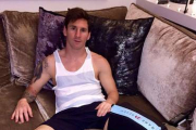 Foto que Messi ha colgado en su página de Facebook para informar de su recuperación.-FACEBOOK / MESSI