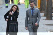 El jefe de los Mossos, Ferran López, esta mañana llegando al Tribunal Supremo.-DAVID CASTRO