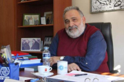 Daniel Esdras, en la oficina de la Organización Internacional para la Migración en Grecia.-JAVIER TRIANA