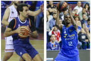 Ayoze Alonso (CB Tizona) y Thad McFadden (CB Miraflores). RAÚL OCHOA / SANTI OTERO