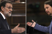 Mariano Rajoy y Pablo Iglesias.-CHEMA MOYA / JUAN CARLOS HIDALGO / EFE