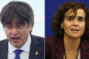 Rifirrafe entre Carles Puigdemont y Dolors Montserrat en el Parlamento Europeo.-EUROPA PRESS / ACN