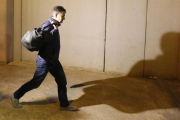 Oriol Pujol, entrando esta noche en la prisión de Brians 1.-ÁLVARO MONGE