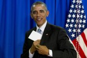 Barack Obama tras la rueda de prensa celebrada en Japón durante la cumbre del G7.-AP