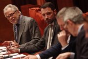 Carles Viver Pi-Sunyer comparece en el Parlament, este miércoles.-JULIO CARBÓ