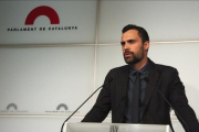 El diputado de Junts pel Sí, Roger Torrent.-EL PERIÓDICO