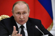 Vladimir Putin pronunciando un discurso.-EFE