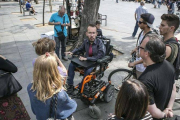 Pablo Echenique, en un acto de Podemos en Barcelona, el pasado mayo durante la campaña de las europeas.-Foto: JOAN CORTADELLAS