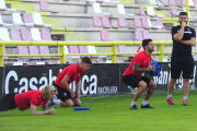 Imagen del primer entrenamiento de la temporada para el Burgos CF.-ISRAEL L. MURILLO