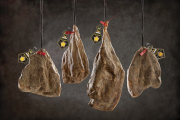Piezas de cecina de la IGP de León. E.M.