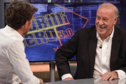 Pablo Motos y Vicente del Bosque, en 'El hormiguero'.-ATRESMEDIA