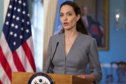 Angelina Jolie, embajadora de buena vuluntad de ACNUR, en un acto en Washington, en junio del año pasado.-AP / MANUEL BALCE CENETA