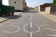 Pintada en una calle de Sotillo de la Ribera. ECB