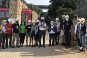 García Sastre visitó Atapuerca junto a Ana Fernández-Sesma y Carlos Briones. @FATAPUERCA