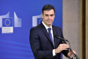 Pedro Sánchez, en su estreno en Bruselas.-REUTERS