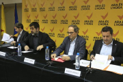 Torra, en 2015, en un acto cuando presidía Omnium-FERRAN NADEU
