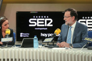 Mariano Rajoy, entrevistado por Pepa Bueno en la SER, este miércoles-EFE / BALLESTEROS