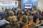 Javier Maroto, Alfonso Fernández Mañueco y César Rico, presidieron la reunión de la Junta Directiva Provincial del PP de Burgos.-SANTI OTERO