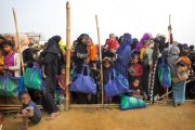 Mujeres rohinyás en un campo de refugiados en Bangladés.-/ AP / MANISH SWARUP (AP)