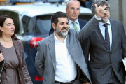 Jordi Sànchez, a su llegada a la Audiencia Nacional el pasado octubre.-/ DAVID CASTRO