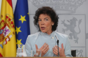 Isabel Celaá, portavoz del Gobierno. /-DAVID CASTRO