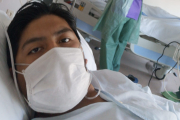 Saulo Valencia estuvo ingresado en el Hospital Universitario de Burgos (HUBU) tras dar positivo por coronavirus. / ECB
