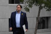 Junqueras, dirigiéndose a declarar ante la Audiencia Nacional, el pasado 2 de noviembre.-AFP / GABRIEL BOUYS