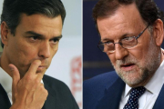 Pedro Sánchez y Mariano Rajoy.-CURTO DE LA TORRE (AFP)