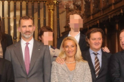 La familia Antolín junto al Rey Felipe VI en la entrega a José Antolín del Premio Reino de España a la Trayectoria
