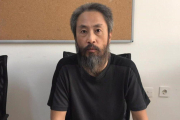 El periodista Jumpei Yasuda posa para los medios en Hatay.-
