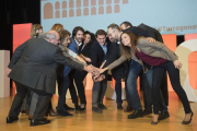 Albert Rivera al final del acto de Ciutadans en el Palau de Congressos de Tarragona.-JOAN REVILLAS