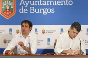 Jesús Berzosa y Vicente Marañón, durante la rueda de prensa de ayer.-SANTI OTERO