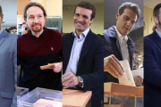 Los principales candidatos en estas elecciones generales.-EL PERIÓDICO