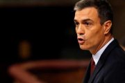 Pedro Sánchez, en el debate de investidura.-BALLESTEROS (EFE)