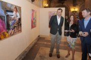 La muestra se exhibe desde ayer en el claustro del Monasterio de San Juan.-ISRAEL L. MURILLO