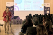 Sara Gómez, durante su intervención de ayer.-ICAL