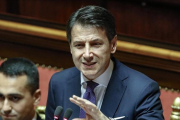 Guiseppe Conte, en el senado-GIUSEPPE LAMI
