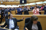 Mariano Rajoy, en el pleno del Senado.-DAVID CASTRO