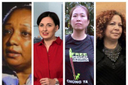Amal Khalifa Idris Habbani, Ansatasuya Stanko, Nguyen Ngoc Nhu Quynh y Mely Reyes.-AGENCIAS