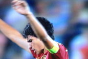 Vallejo celebra el título al final del encuentro.-EL PERIÓDICO