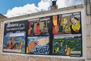Cada mural es obra de un autor diferente, lo que ofrece una amplia variedad artística.-EDUARDO SAIZ