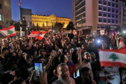 Manifestación ayer en Beirut.-AFP / ANWAR AMRO