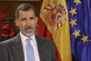 Felipe VI, durante el mensaje navideño del 2017.-ARCHIVO