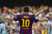 Messi, bigoleador de la tarde.-EFE
