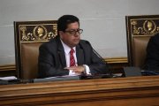 El vicepresidente del Parlamento, Eduardo Zambrano, durante una sesion de la Asamblea Nacional.-EFE
