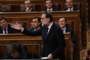 Mariano Rajoy, este miércoles en el Congreso de los Diputados.-DAVID CASTRO