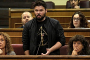 Gabriel Rufián, en el Congreso.-JOSE LUIS ROCA