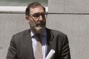 El juez Eloy Velasco, a su salida de la Audiencia Nacional.-MARISCAL