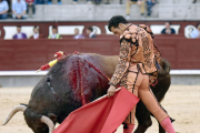 El torero arandino durante una de sus corridas.-ECB